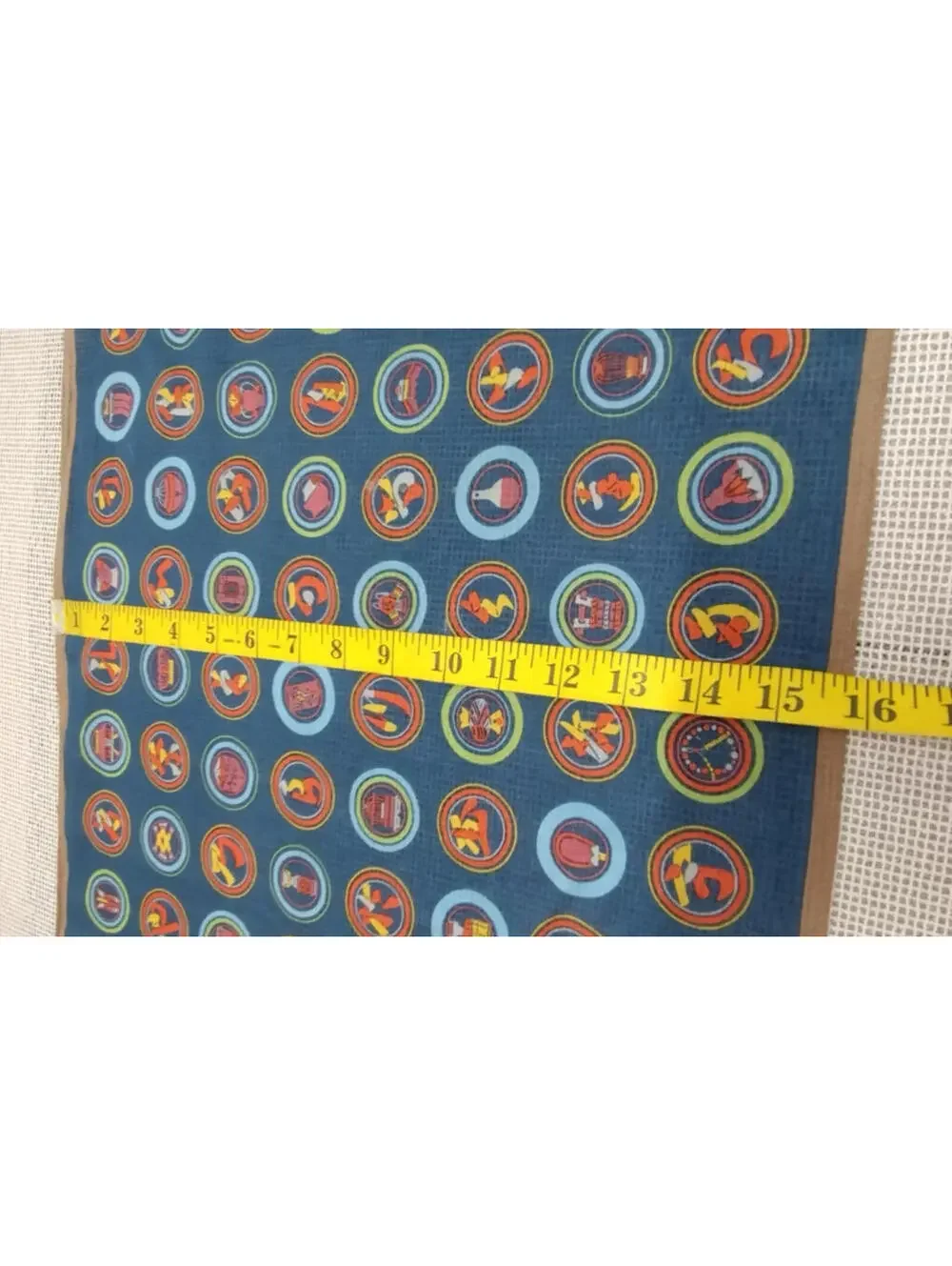 Vintage 1960s 70s Boys Girls Scouts Cotton Scarf Asian Tokens EXCHANGE STUDENT